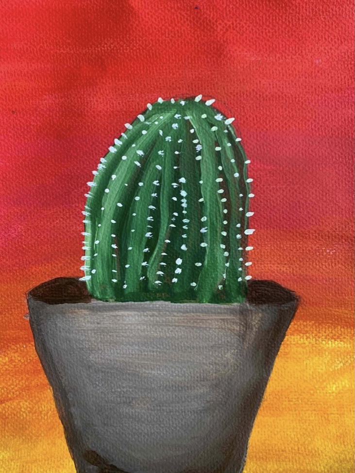 Cactus Acrylic Painting Lesson THAT ART TEACHER